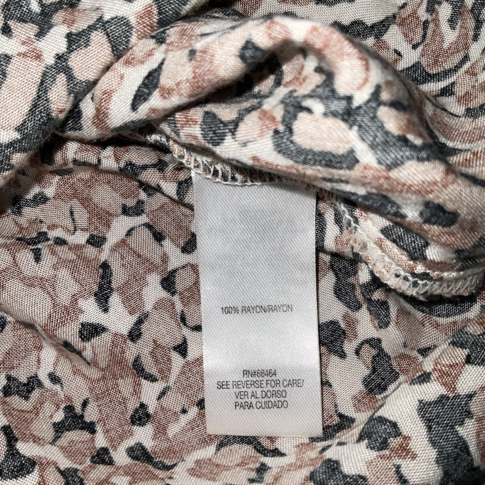 Sandra Darren Dress Womens Size8 Brown animal Print Lightweight Breathable