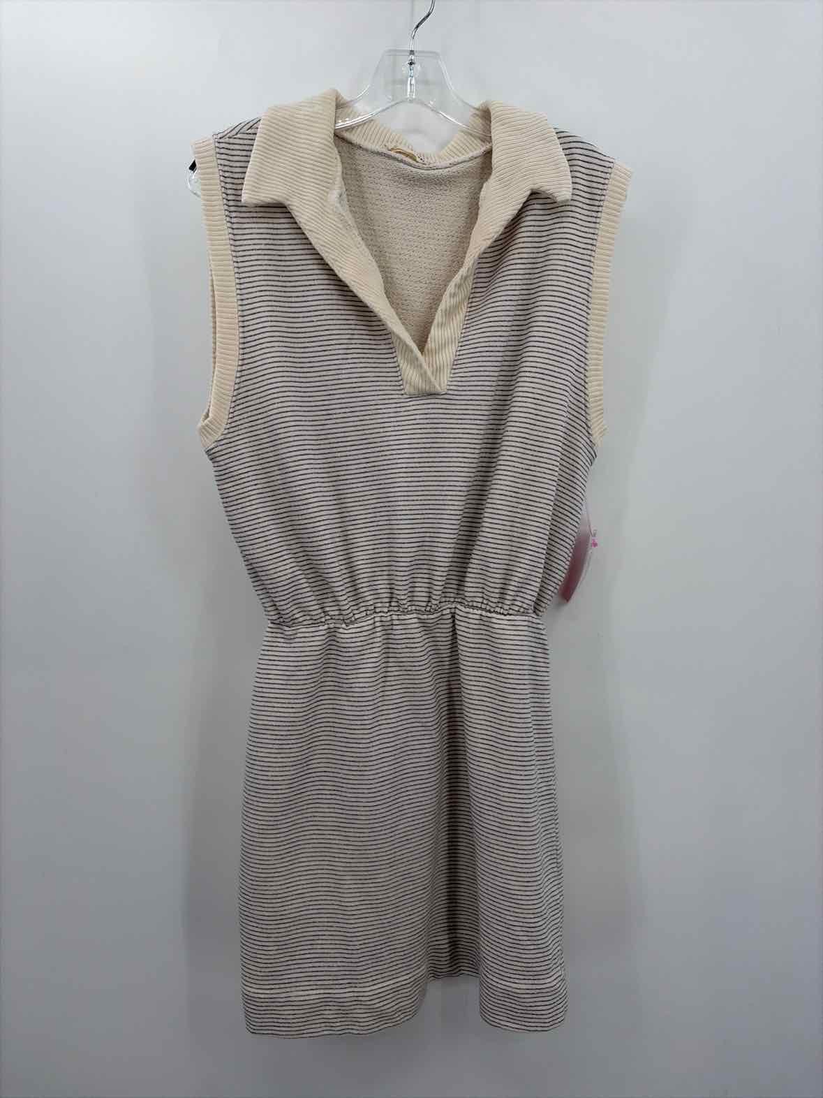 Pre-Owned By Together Ivory Size Medium Knee Length Sleeveless Dress