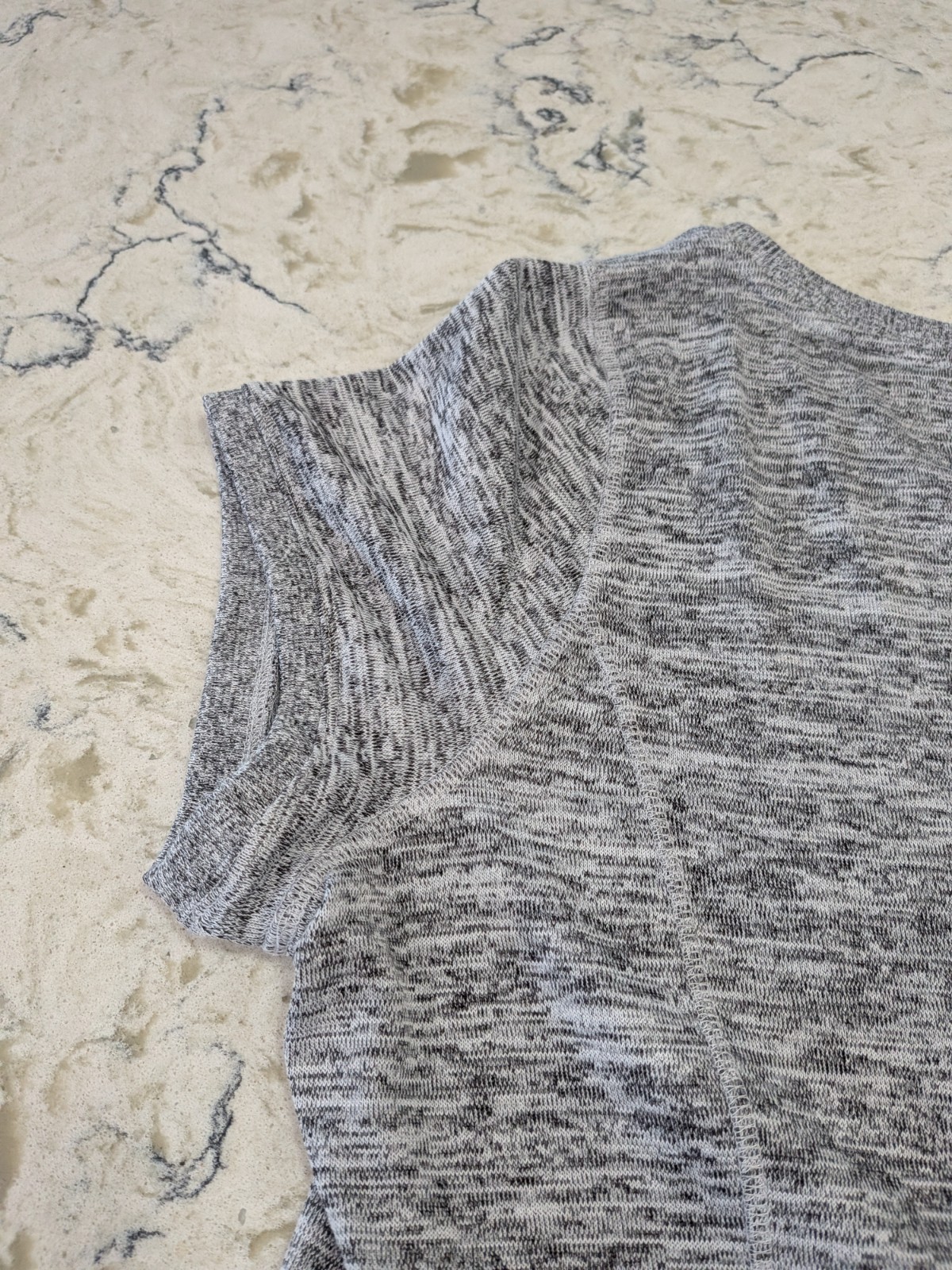 T By Talbots 2X Plus Size Gray Space Dye A-Line. Activewear Athleisure Dress