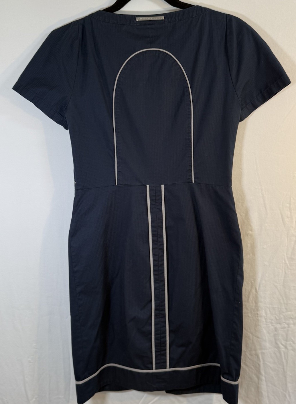 Max Mara Sportmax Code 2 Way Zip Athleisure Rip Stop Knee Length Dress Sz US 8