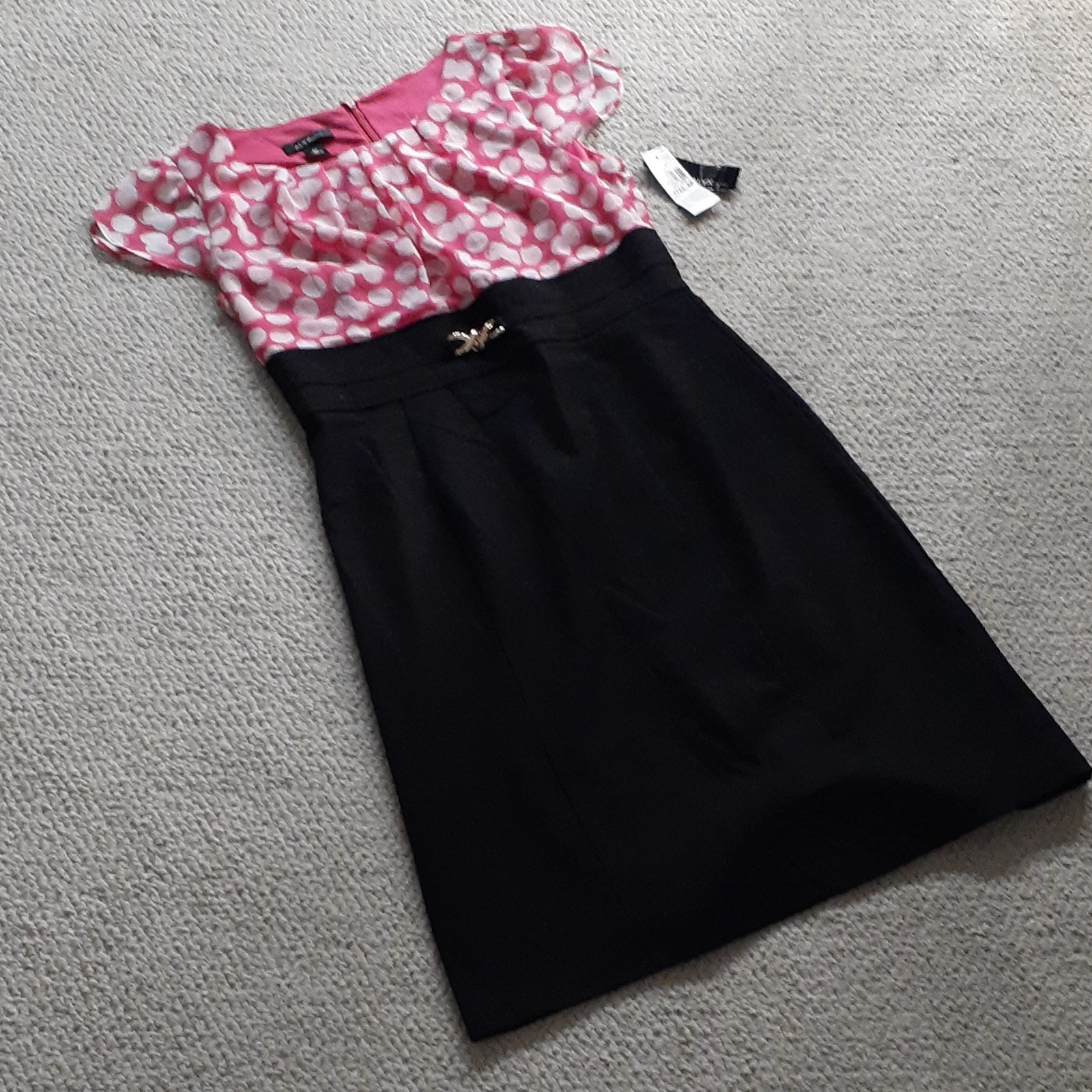 ALYX petite Bodycon Dress 8P Back Zipper Buckle Accent Waist