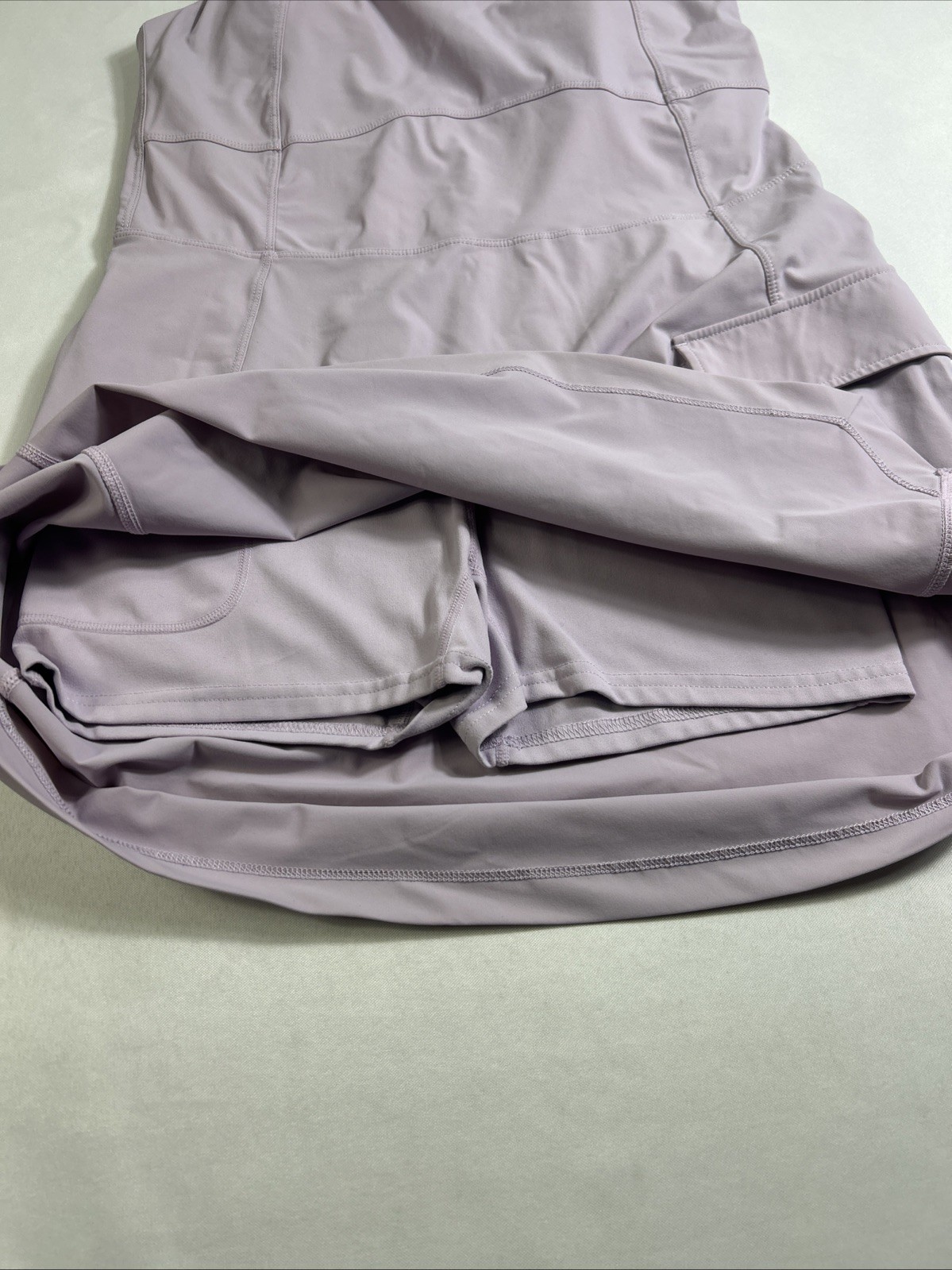 Fabletics Peformance Tennis Dress Womens Medium Purple Built-In Bra Cargo Pocket