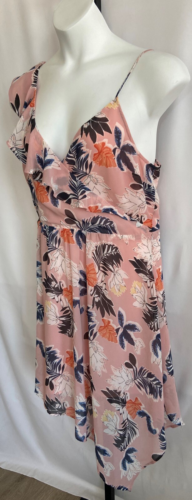 A.N.D EAWY ladies size L floral print dress.