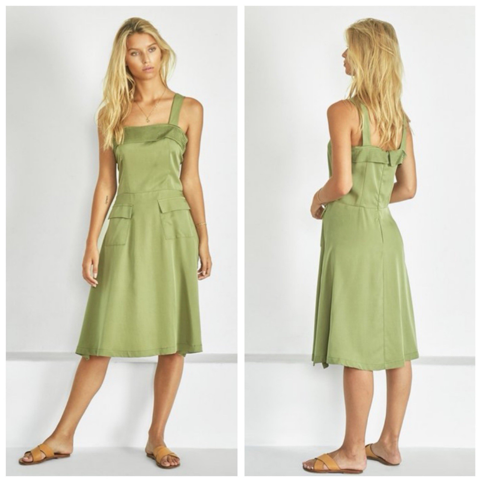 SANCIA Maise Dress Fern Green Size Small
