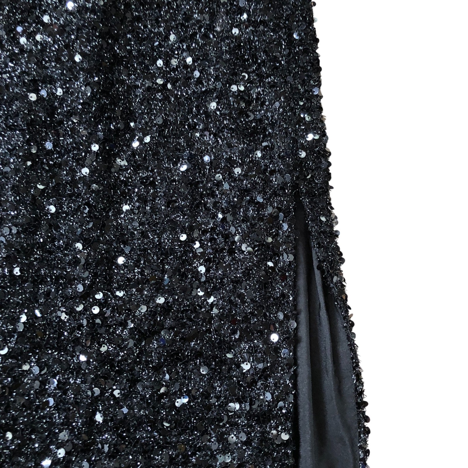 Jarlo Clement Sequined Strapless Dress Women’s Black Evening Gown Size 8