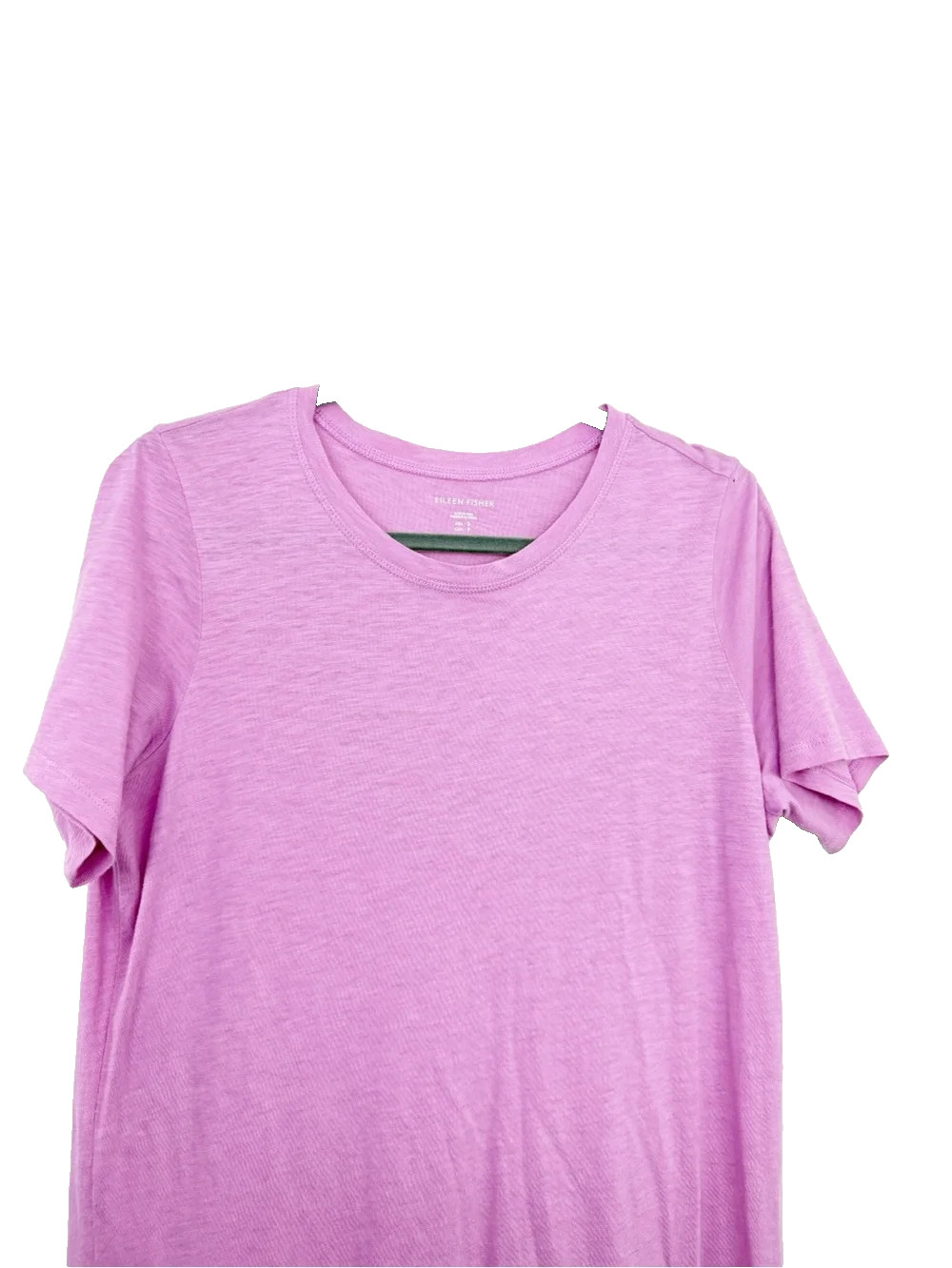 Eileen Fisher Organic Cotton Slubby Jersey Dress Lilac Size Small