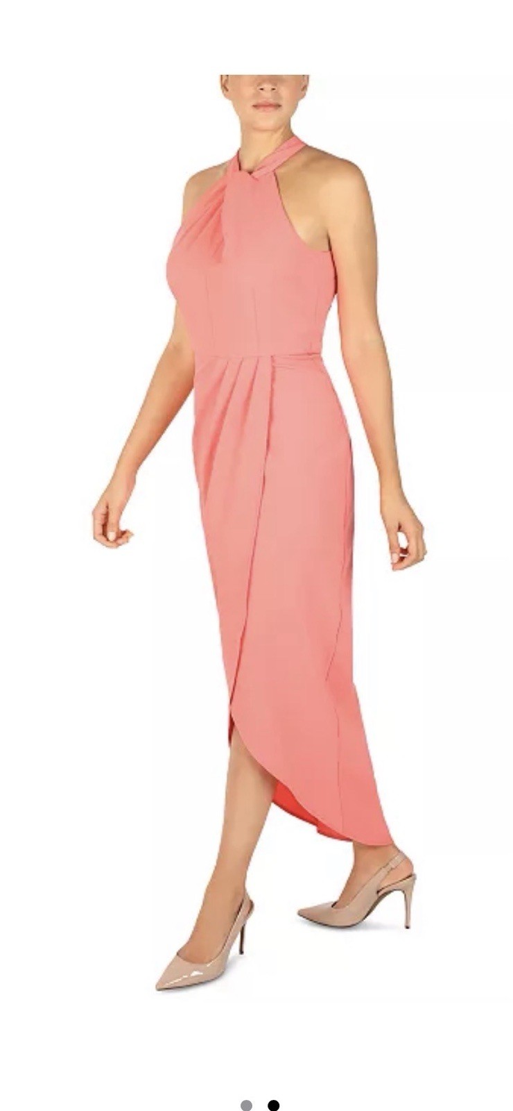Julia Jordan Midi Dress, Knot-Neck, Tulip-Hem, Size 14 *NWT*