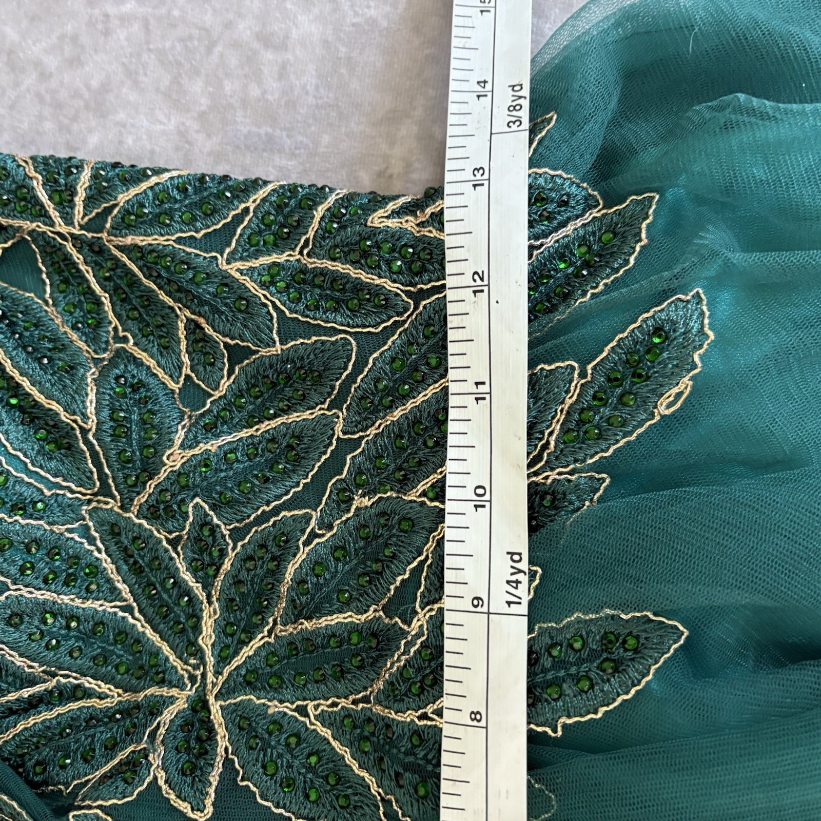 VTG Y2K Blondie Nights Womens Mesh Mini Dress 3 Green Beaded Fairy Mermaid Hoco
