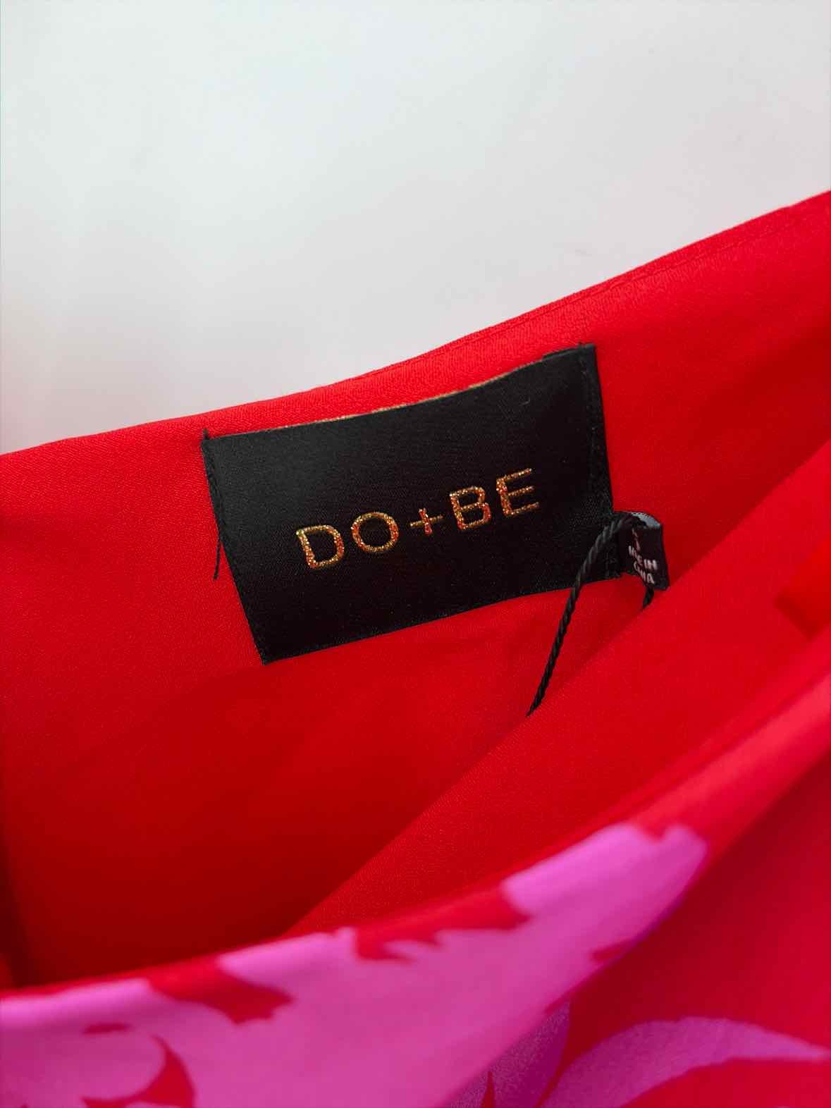 Pre-Owned Do + Be Pink Size Small One Shoulder Midi Short Sleeve Dress