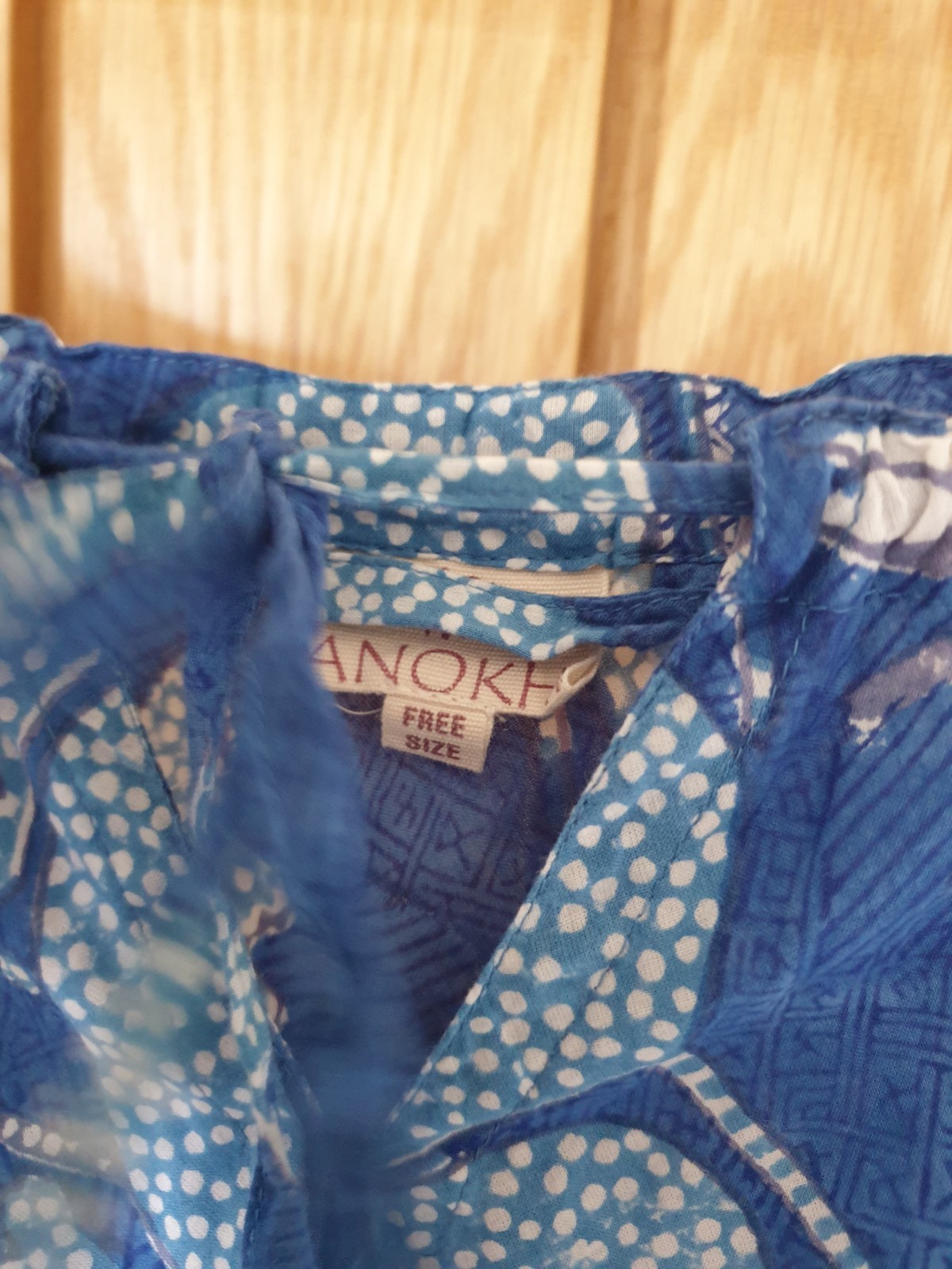 indigo Block Print Indian Anokhi Floral Cotton hippy boho tank Dress S M l XL