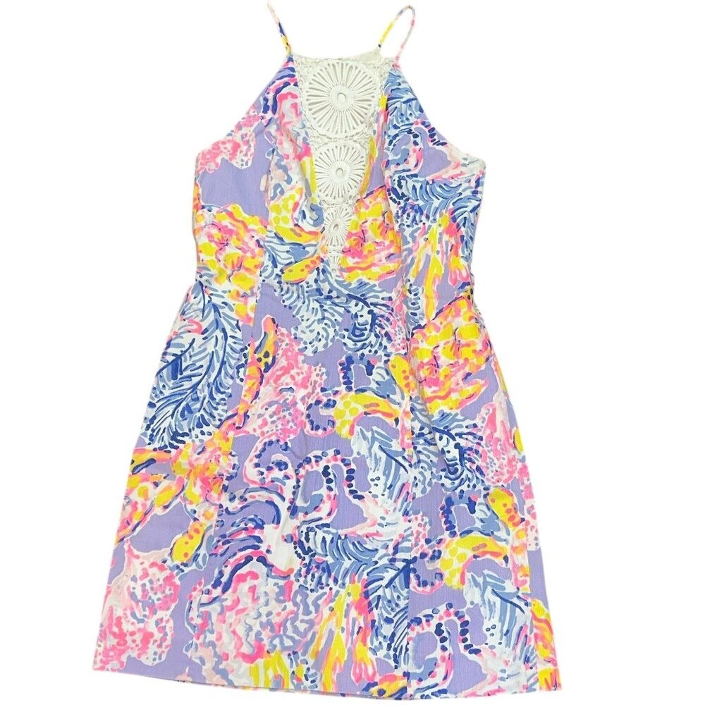 Lilly Pulitzer Pearl Shift Dress Lilac Verbena So Snappy Size 0 Resort Vacation