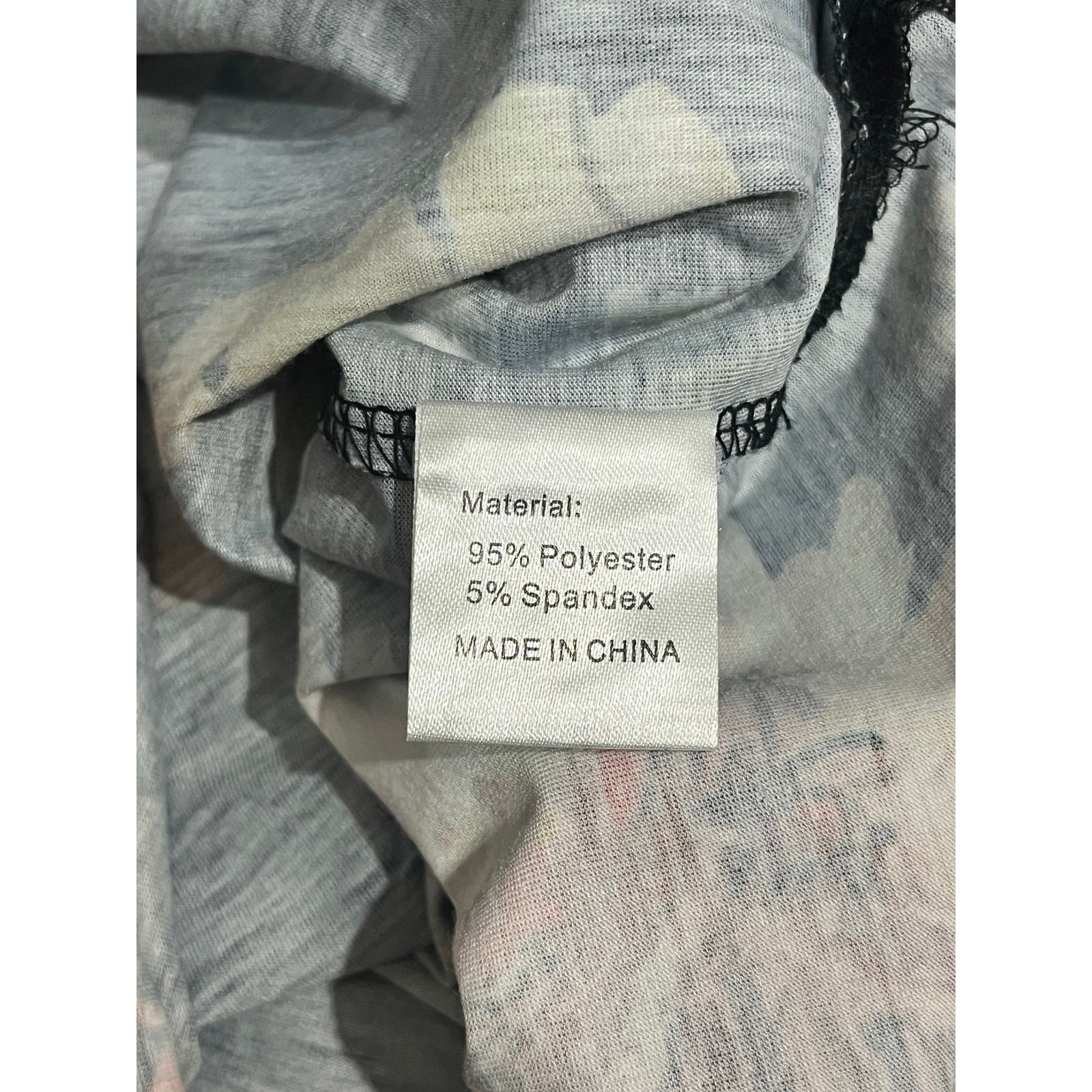 Simier Fariry Women’s Modest Stretch Adjustable Waist Blouson Crew Neck SIZE L