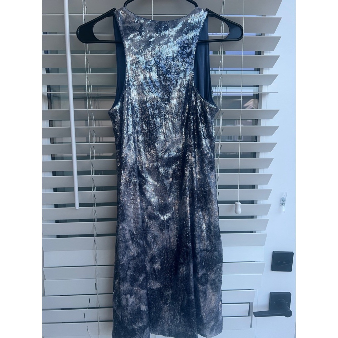 Adrianna Papell Sequined Shift Slip Dress