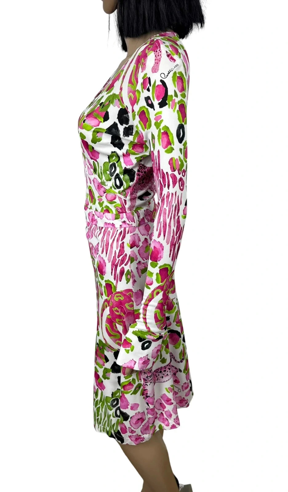 Cavalli Class Dress Animal Print Viscose