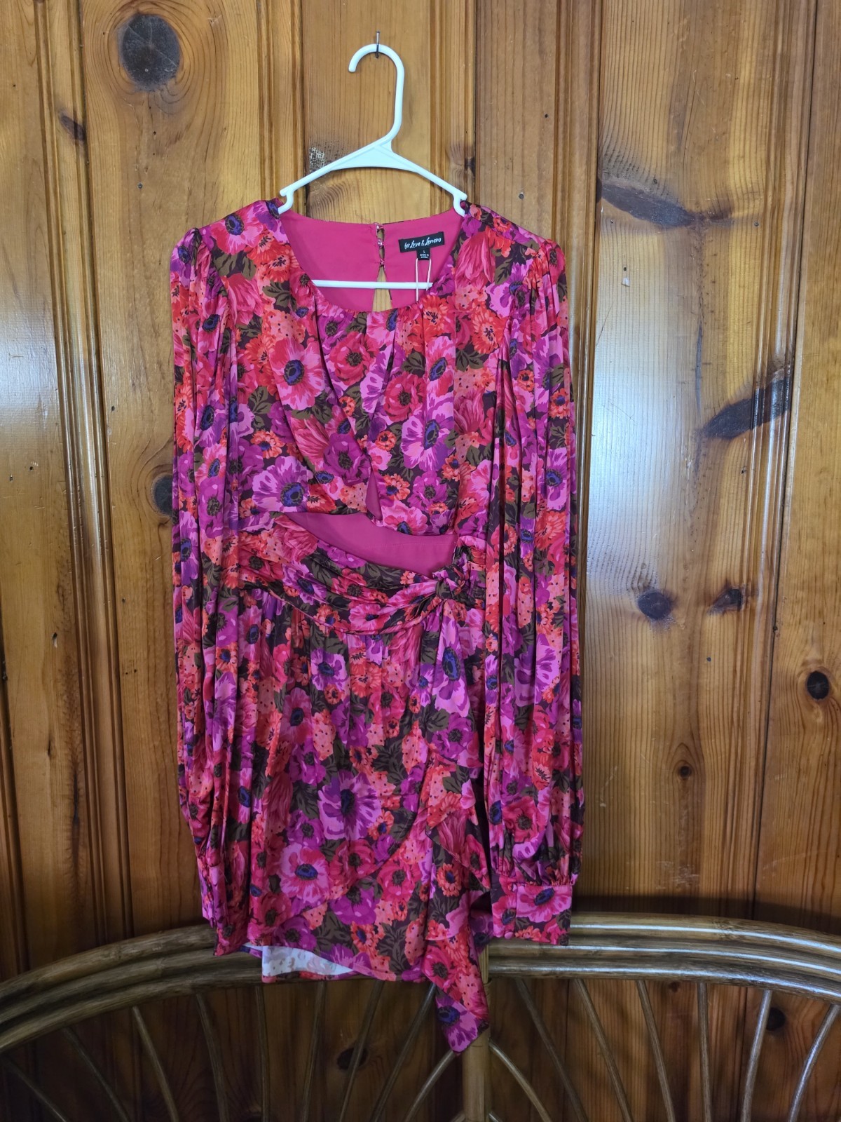 For Love & Lemons NWT Pink And Fuchsia Floral Dress
