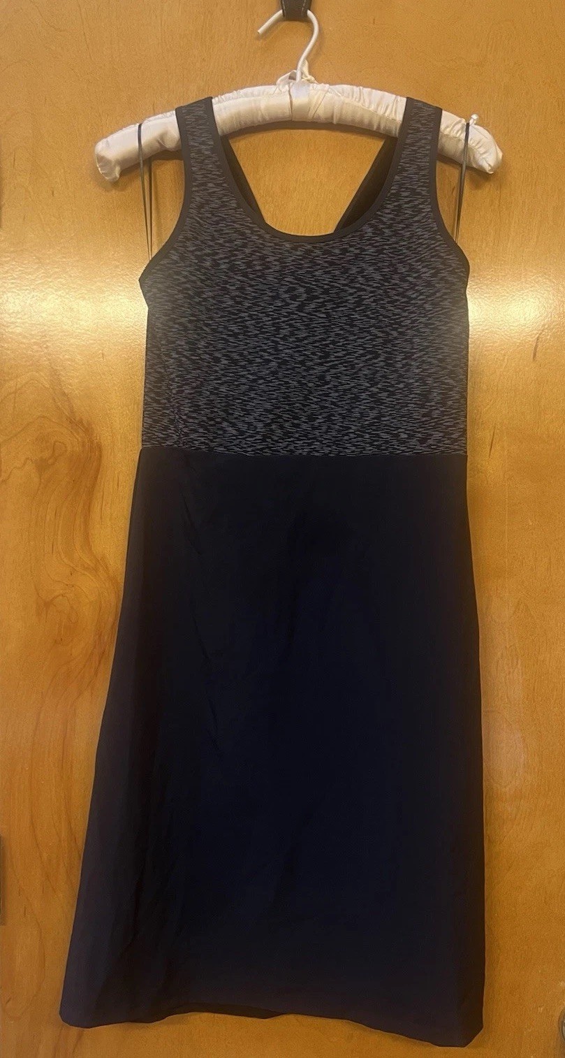 Smartwool Merino Wool Willow Lake Cross-back Dress Space Dye Black Small NWT