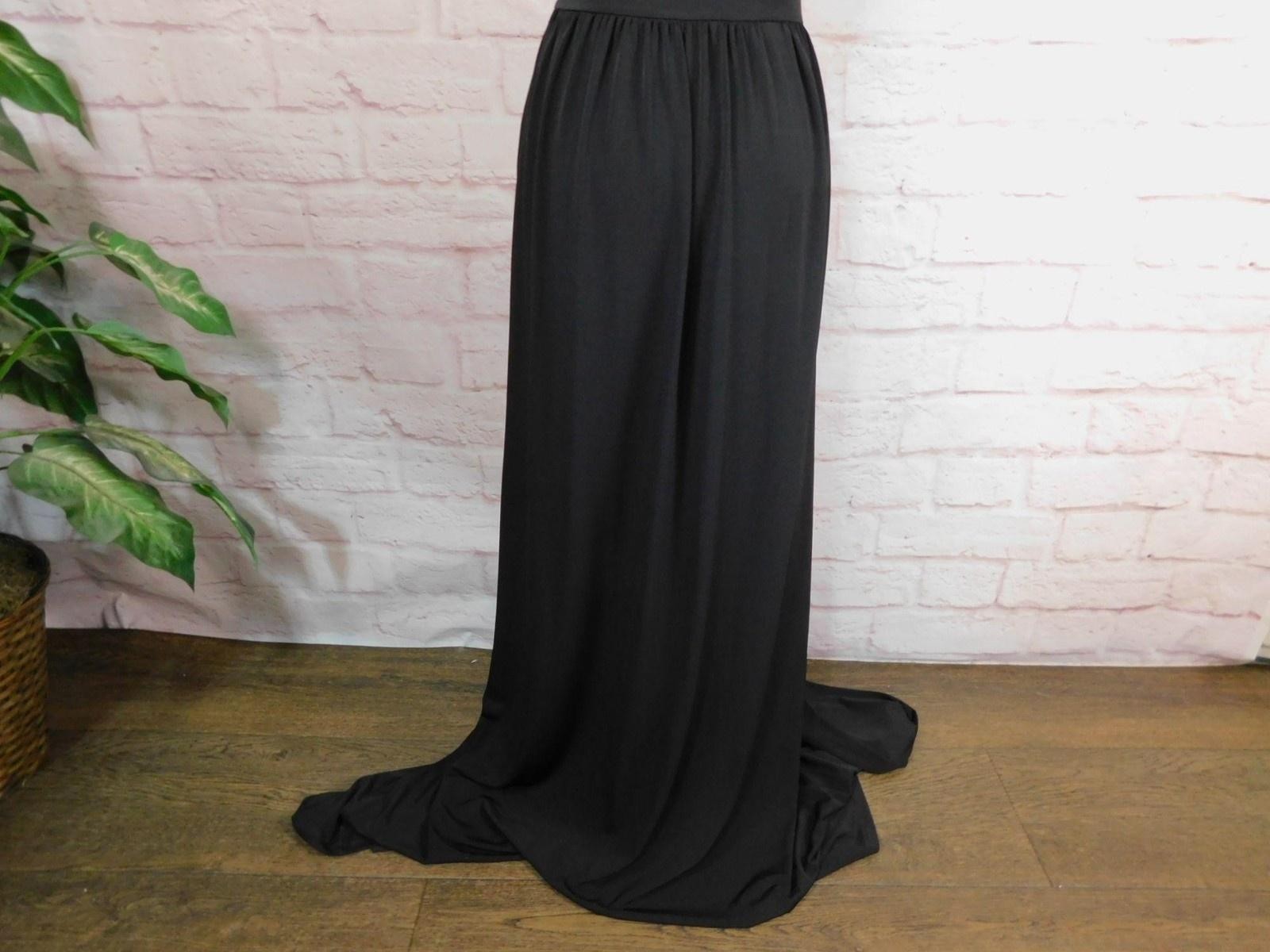 MICHAEL Michael Kors Dress Womens XS Black Halter Keyhole Maxi Gown Formal Party
