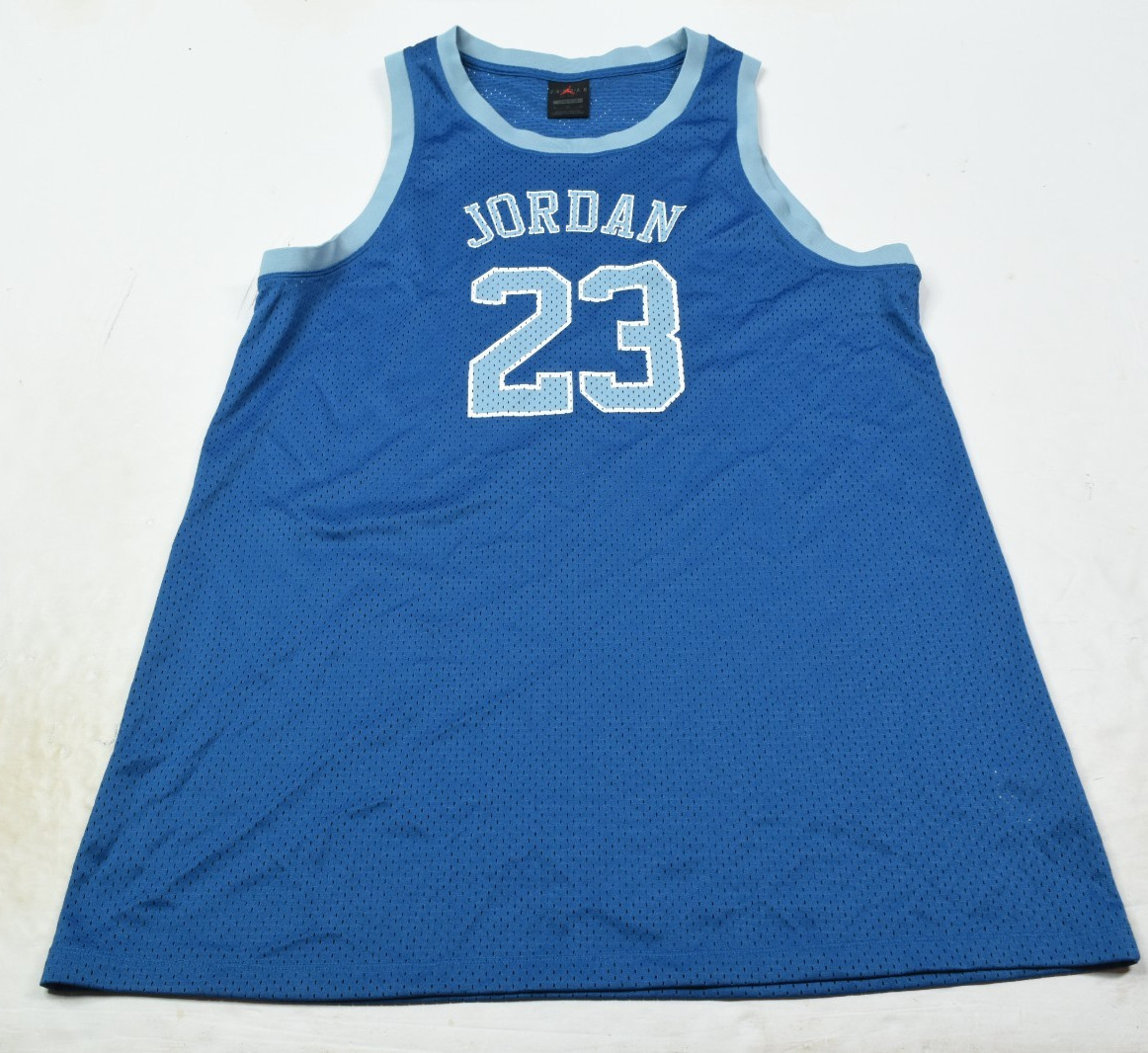 Nike Air Jordan Heritage Mesh Jersey Dress Women XL UNC Blue Sleeveless 23