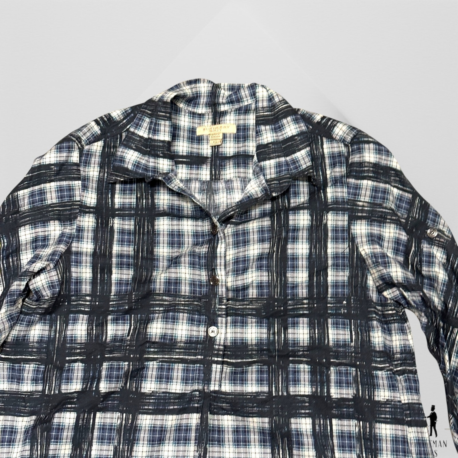 Burberry Plaid Print Mini Dress – Blue Dresses, Clothing XS 17.5 x 31