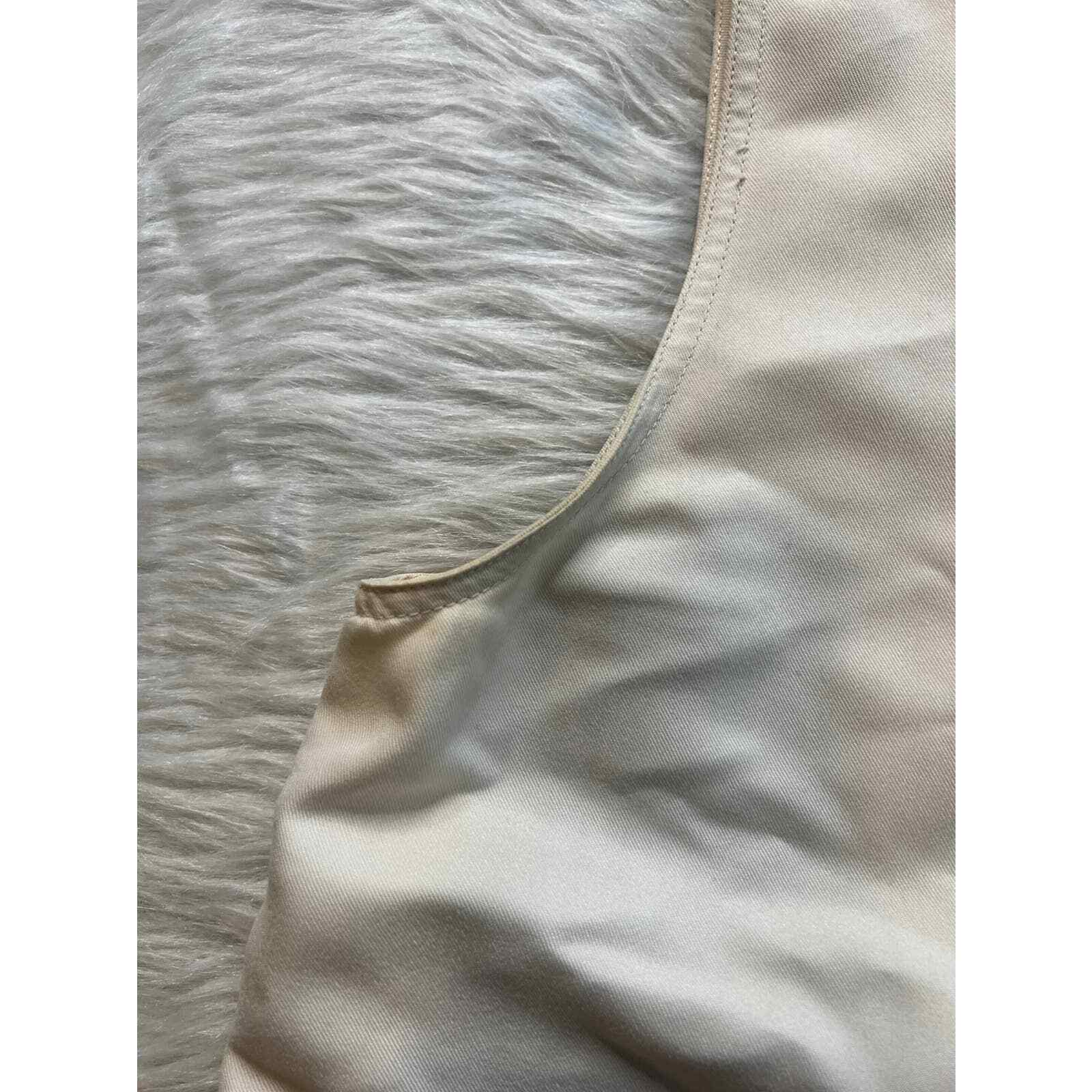 HSZ Studio Vintage Canvas sleeveless midi dress cream size medium