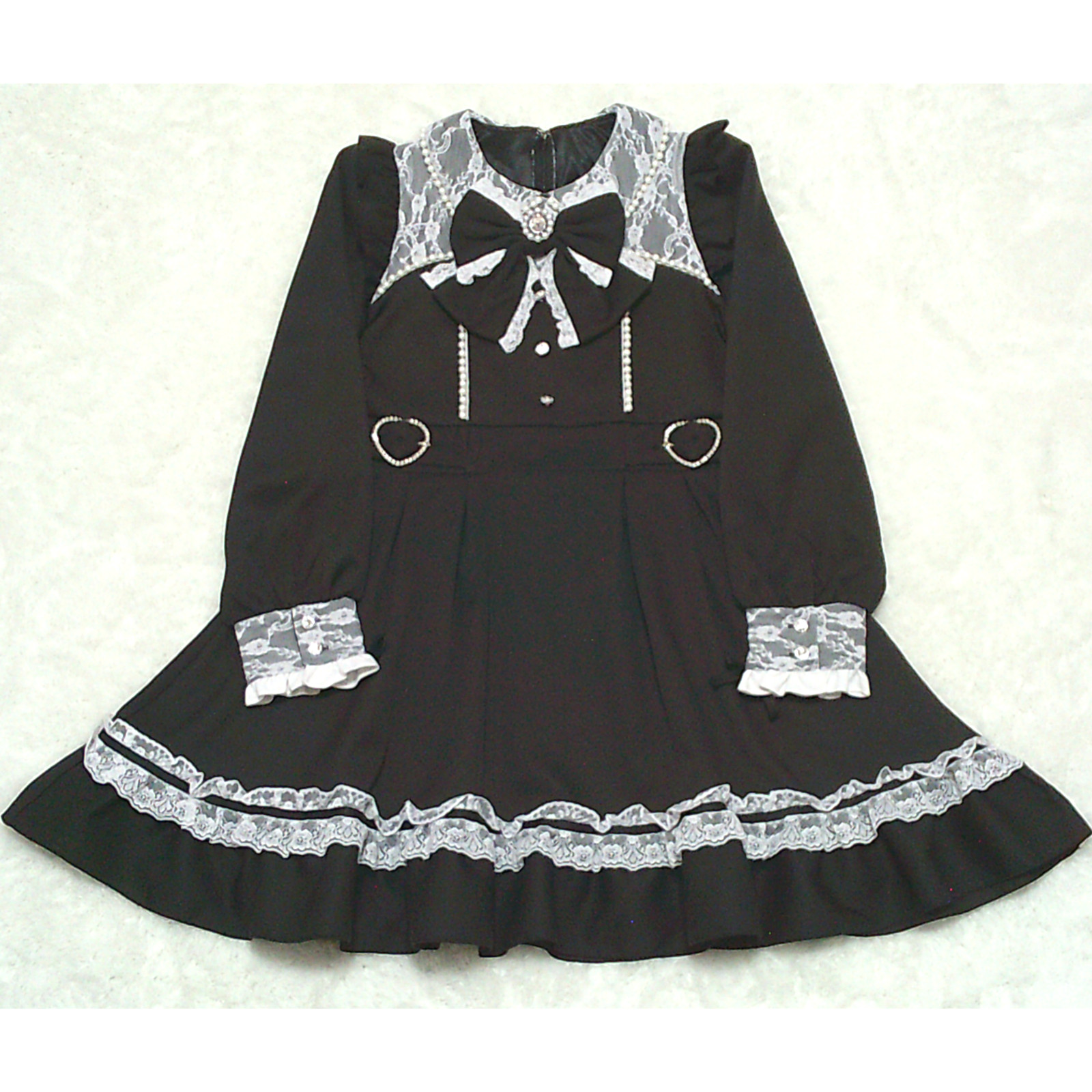 Japanese Fashion Dear My Love Dress Black L NWT Jirai kei Ryousangata Kawaii