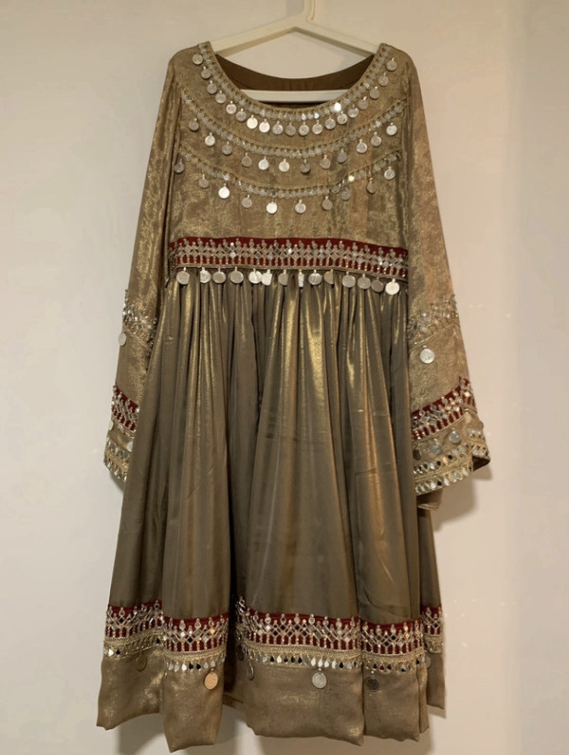 Afghan Traditional Dress Women’s Kochai mirror work Dress