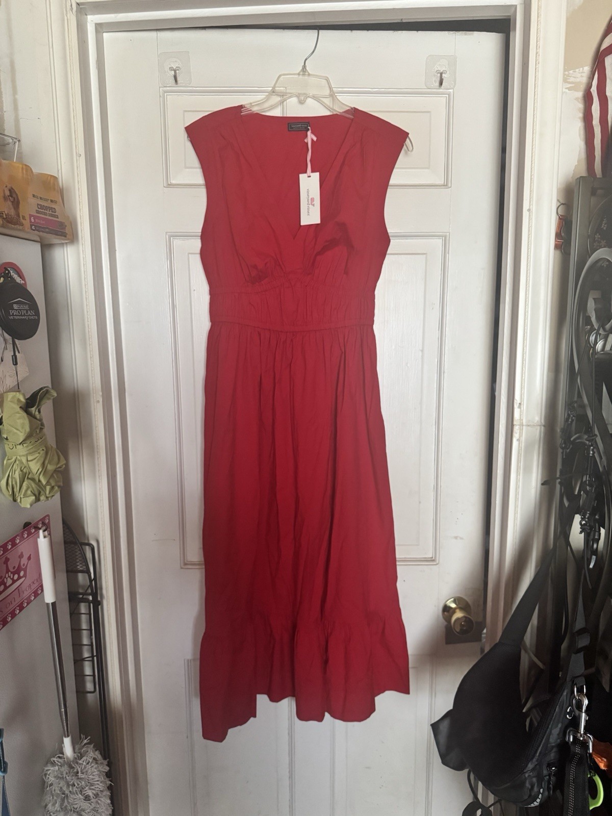 Vineyard Vine Women’s Red Maxi Dress Size S