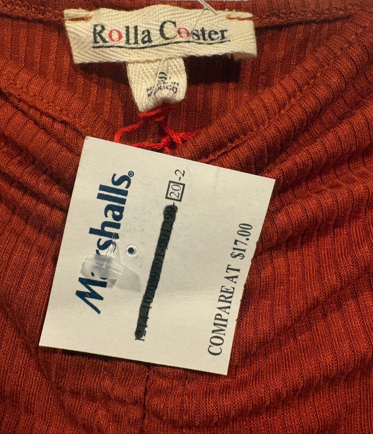 Rolla Costa Dress Sleeveless Stretchy Size S Rust Orange New Wrinkle Resistant