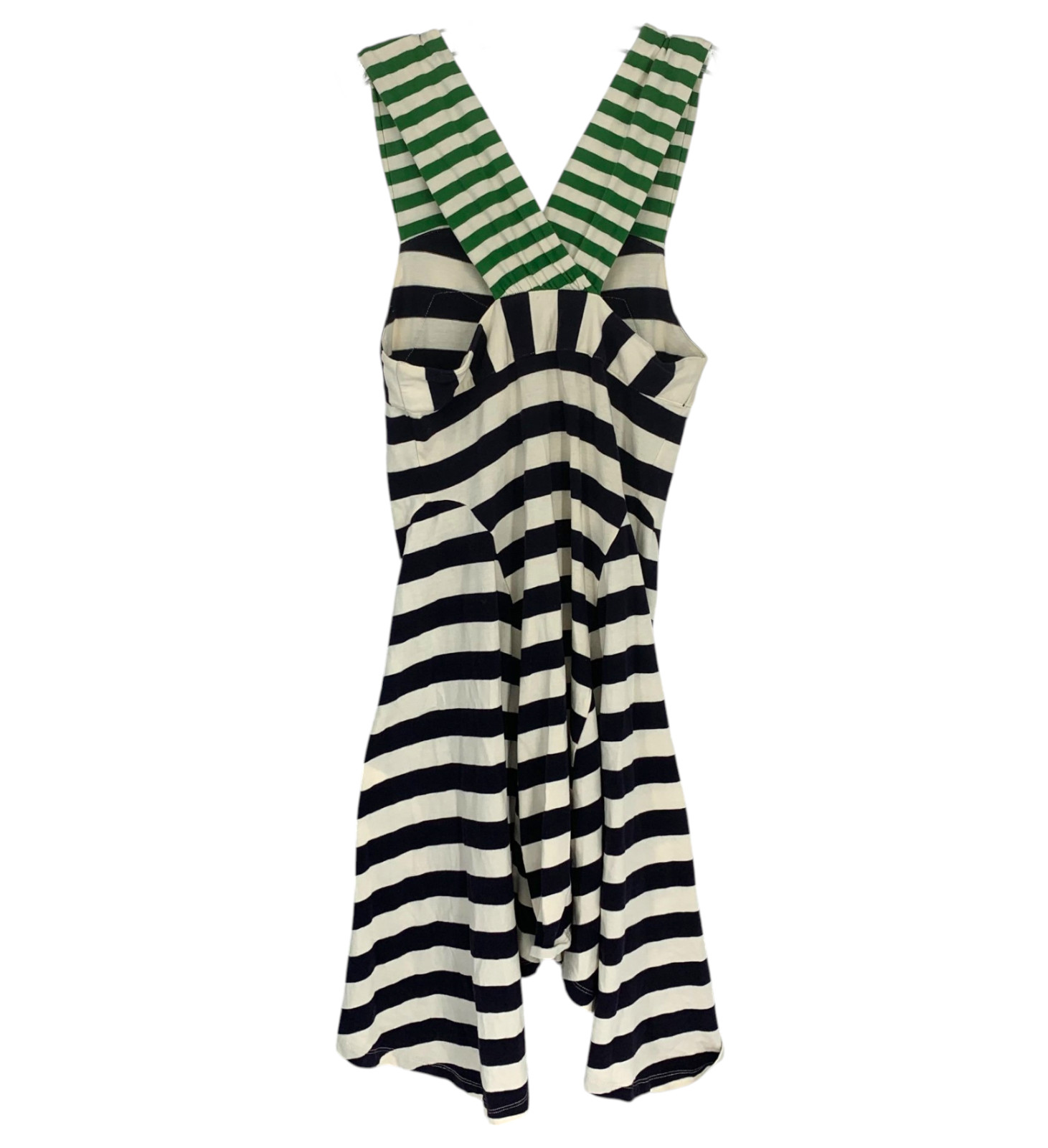 Anthropologie HWR Monogram Sz XS Split Stripes Striped Tank Dress Sundress