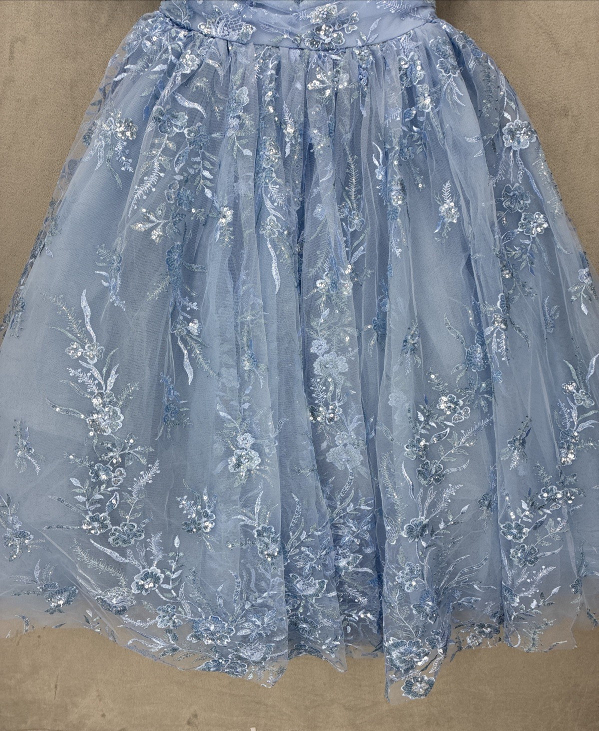 Jessakae dress Blue Small Elsa Mesh Sparkle Cinderella Prom wedding formal