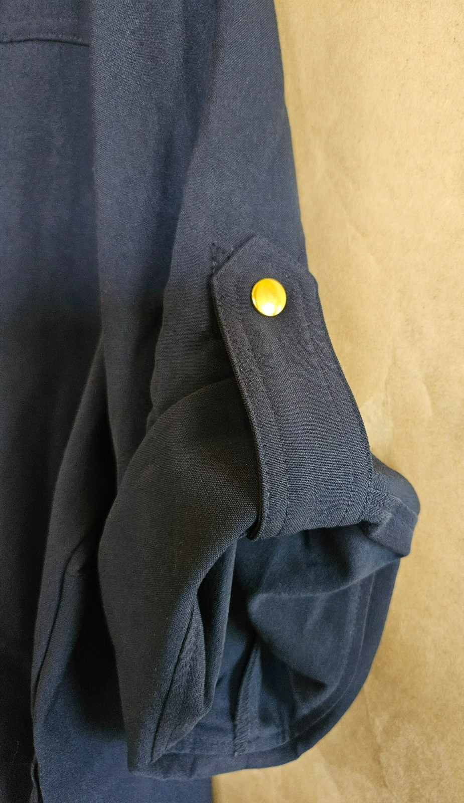 SHELBY & PALMER DRESS ZIP FRONT STRAIGHT WITH POCKETS NAVY BLUE SIZE 20W # 4903