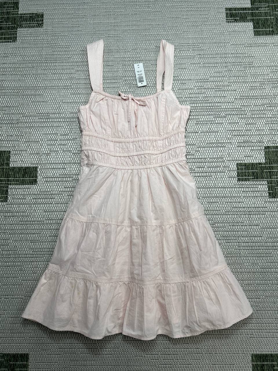 Sunday Best Dress Womens Small Pink Cotton Blouson New