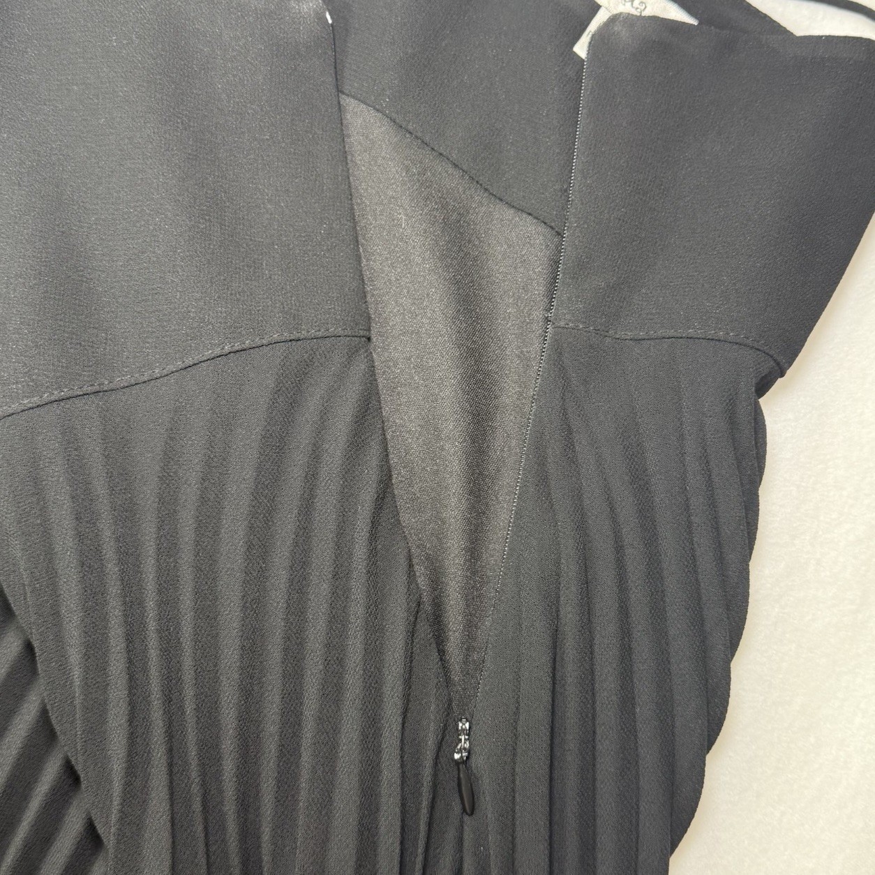 VTG 80’s-90’s O.Suzanne Black Accordion Pleated LBD Formal Size 4 Whimsigoth