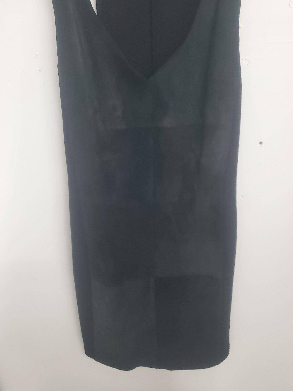Graham and Spencer back tank dress front panel suede leather size S