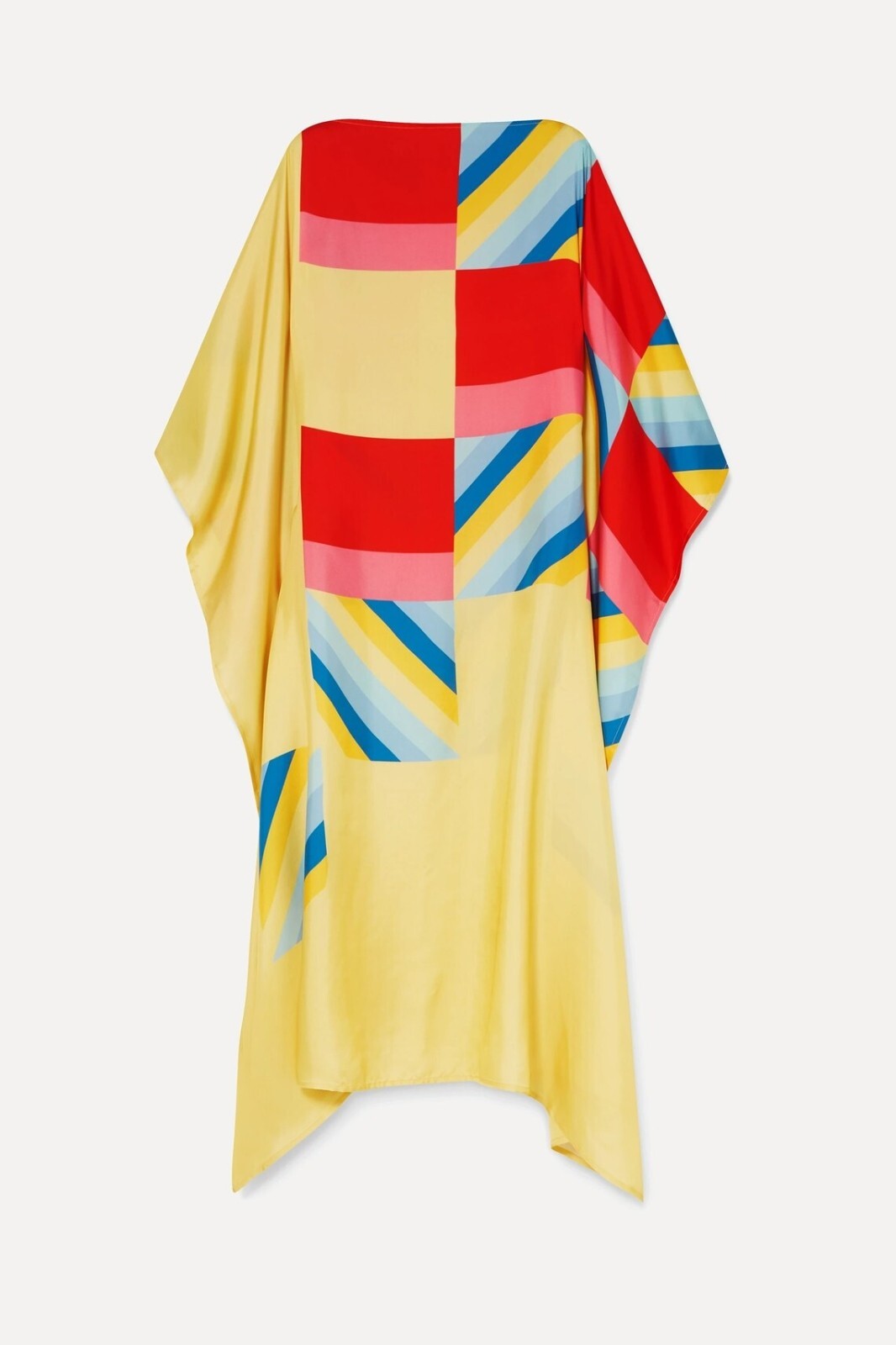 Long Silk Kaftan For Women, Soft Satin Silk Kaftan, Evening Wear J5582