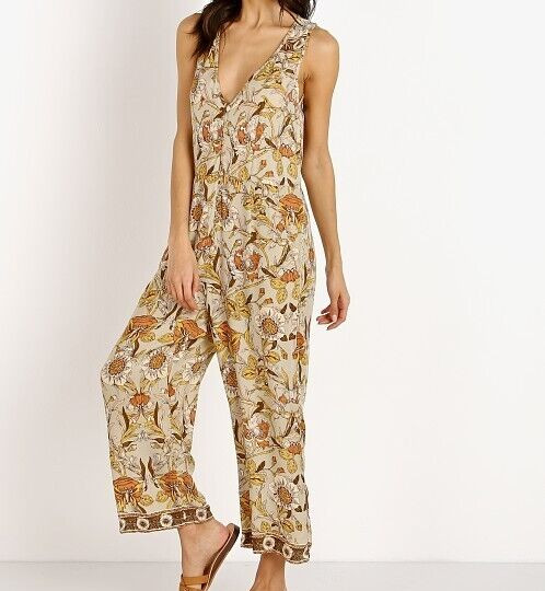 Free People Jen’s Pirate Booty New Size Large WALLFLOWER Golden NEVE JUMPSUIT