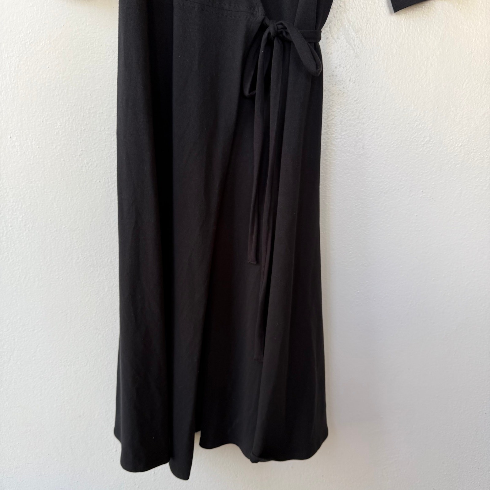 Eileen Fisher Size M Crossover Cotton Lycra crossover dress