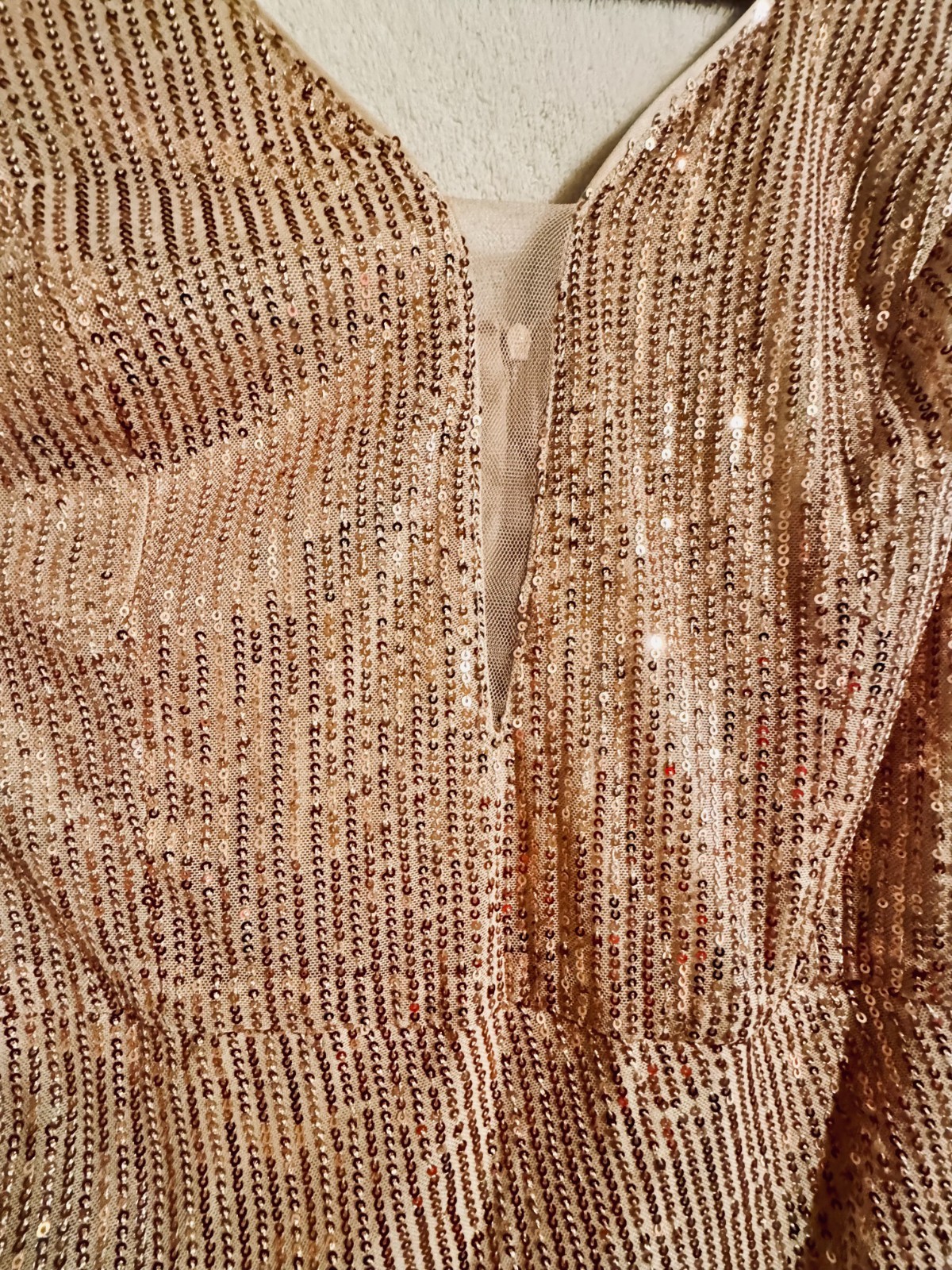 grace karin sequin dress with rouche