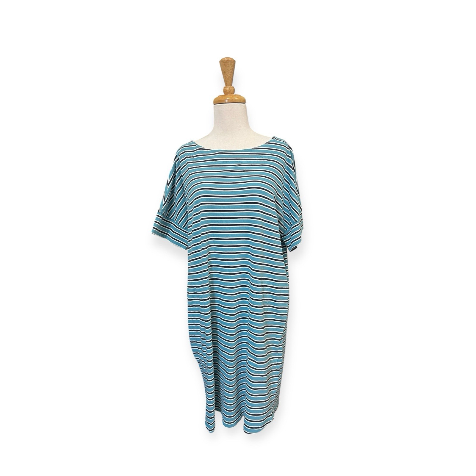 Seasalt The Sailor Dress Size 14 Blue Striped