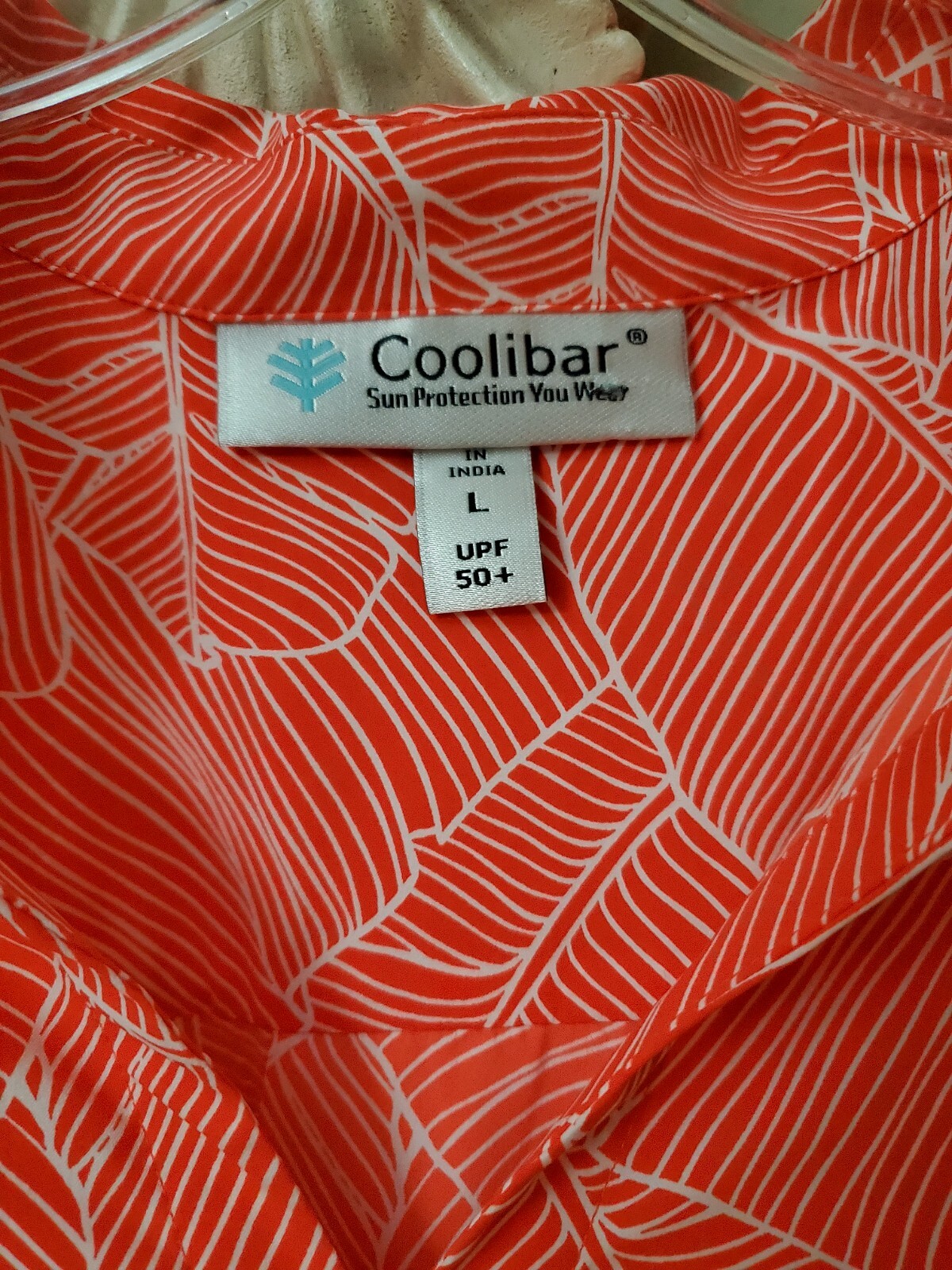 COOLIBAR Dress TOP LARGE UPF 50+ Beach Outdoor Pockets Relaxed Fit