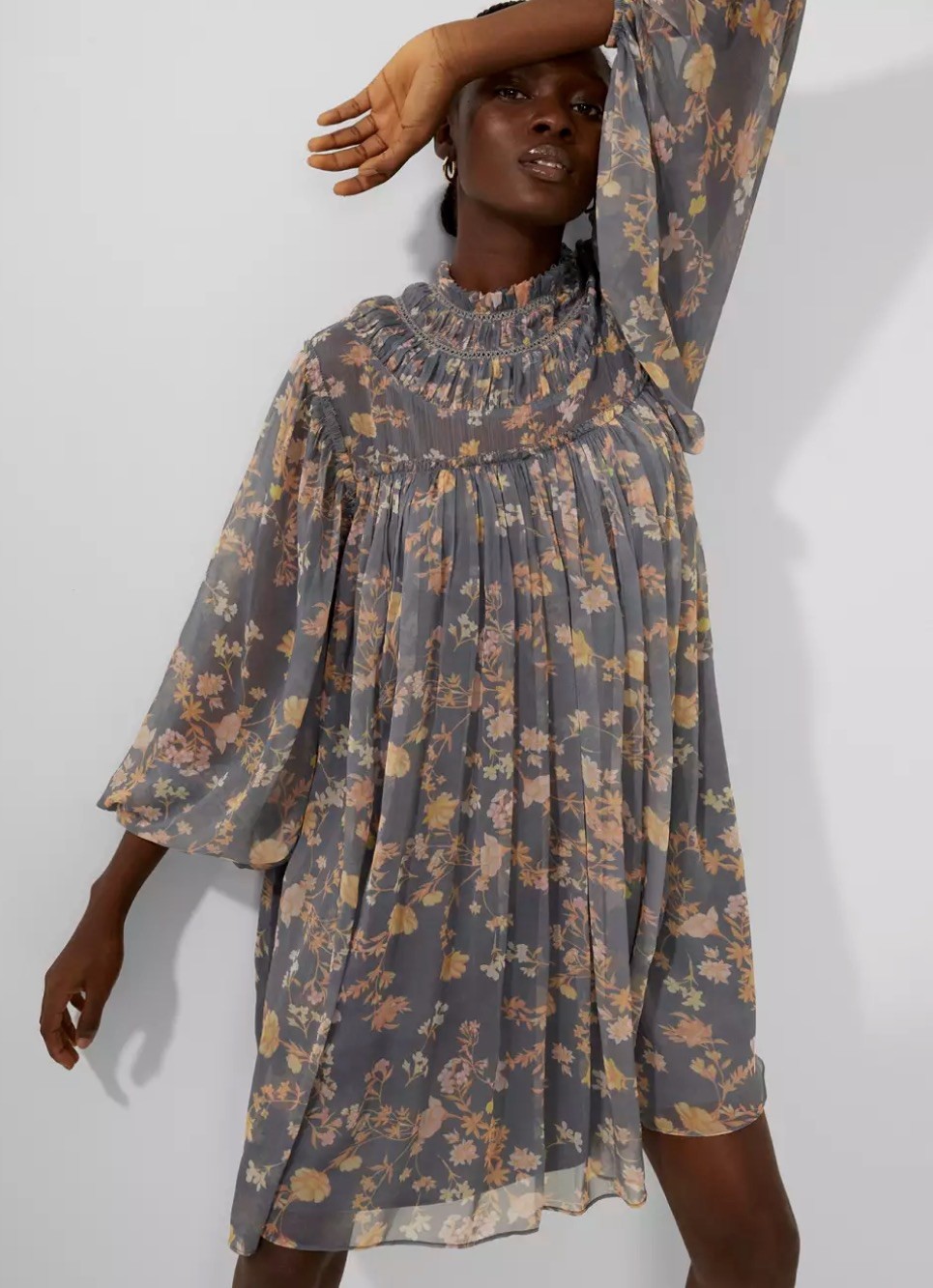 *NEW* – Size S – 8 UK – French Connection Diana Recycled Crinkle Dress – Tunic