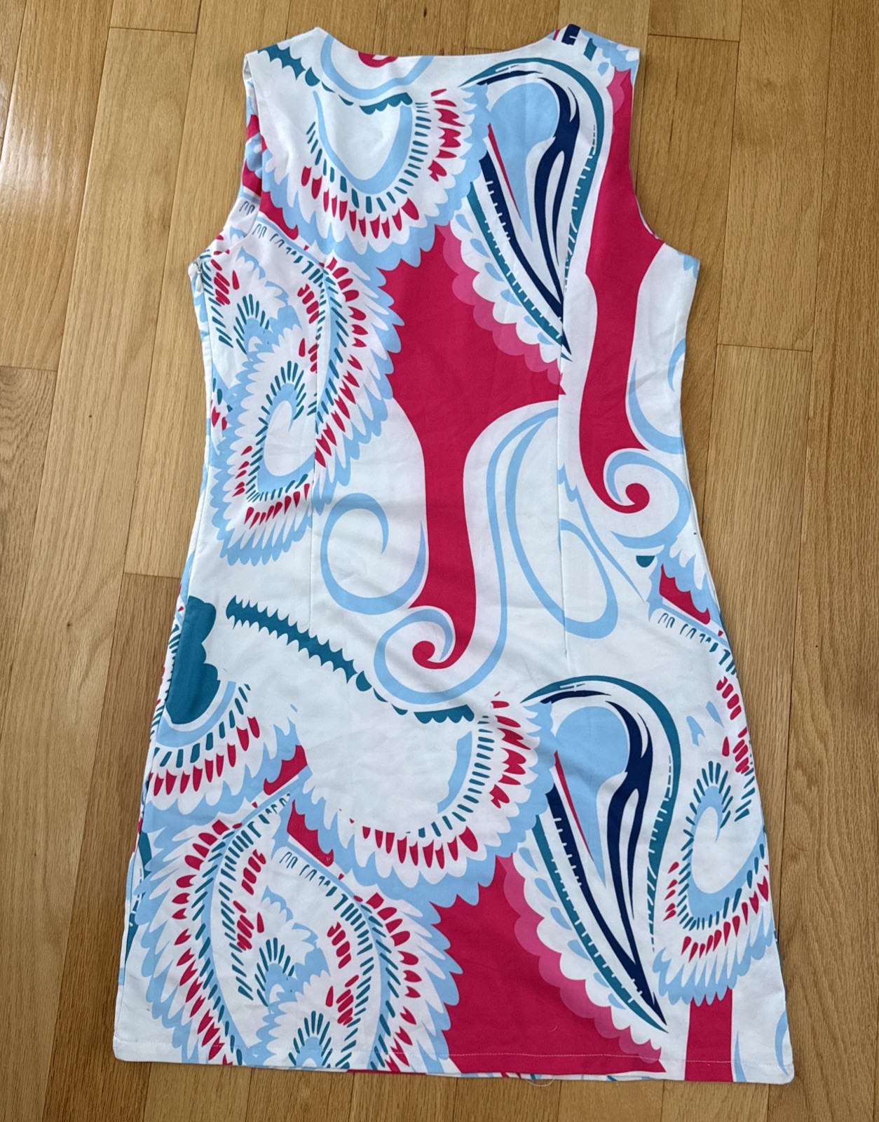 Bel Mode Multi Colored Dress Unique Design Rare Retro Sz Sm Or Medium