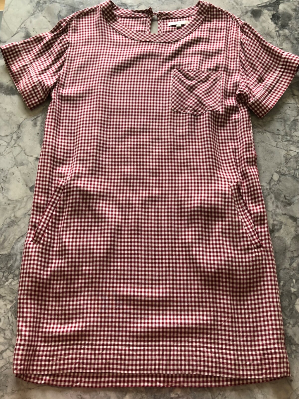 Madewell Excellent Condition Fresh Style Gingham Dress in Red & White Size Small