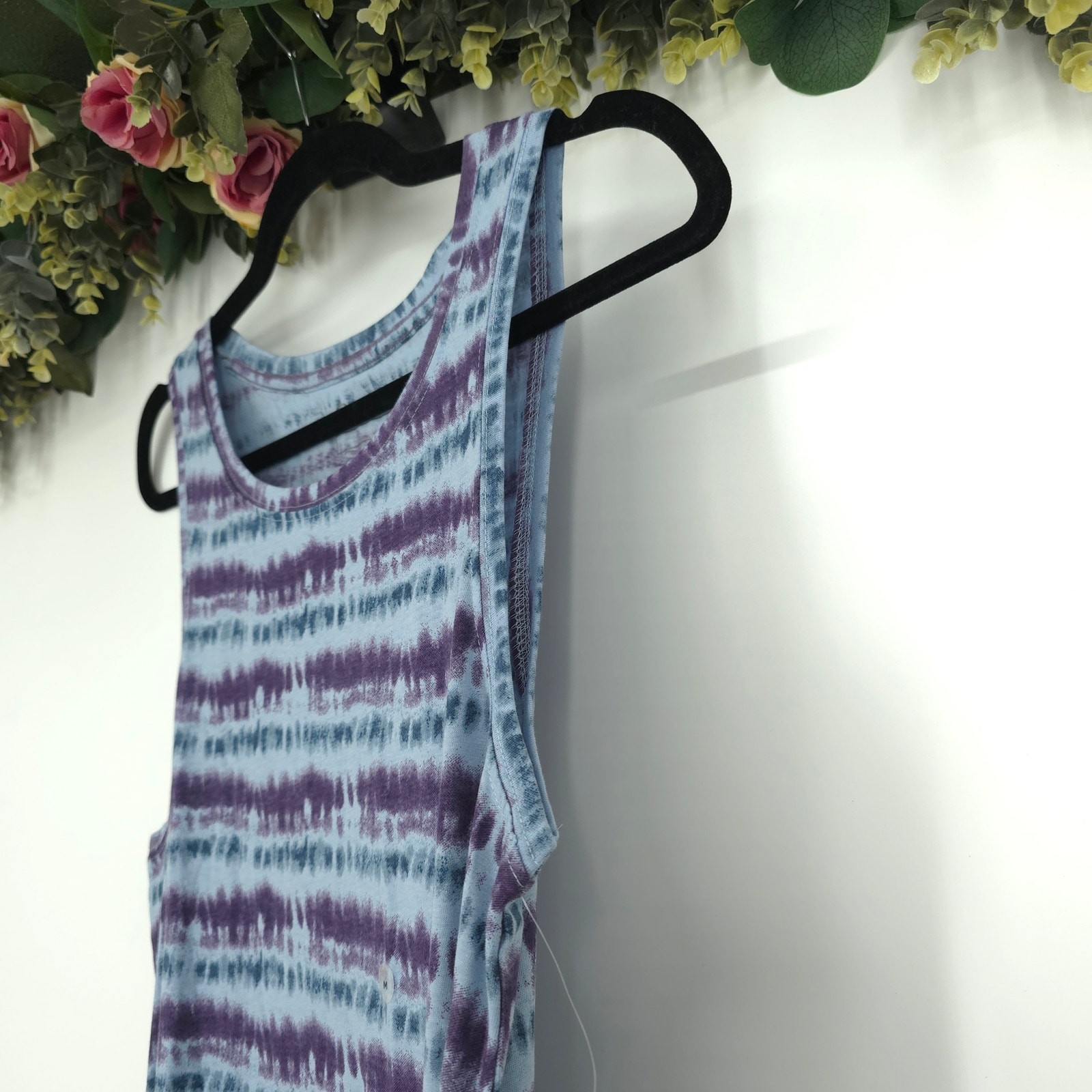 Eddie Bauer Coast and Climb Sleeveless Tie Dye Maxi Dress Size Medium NWT