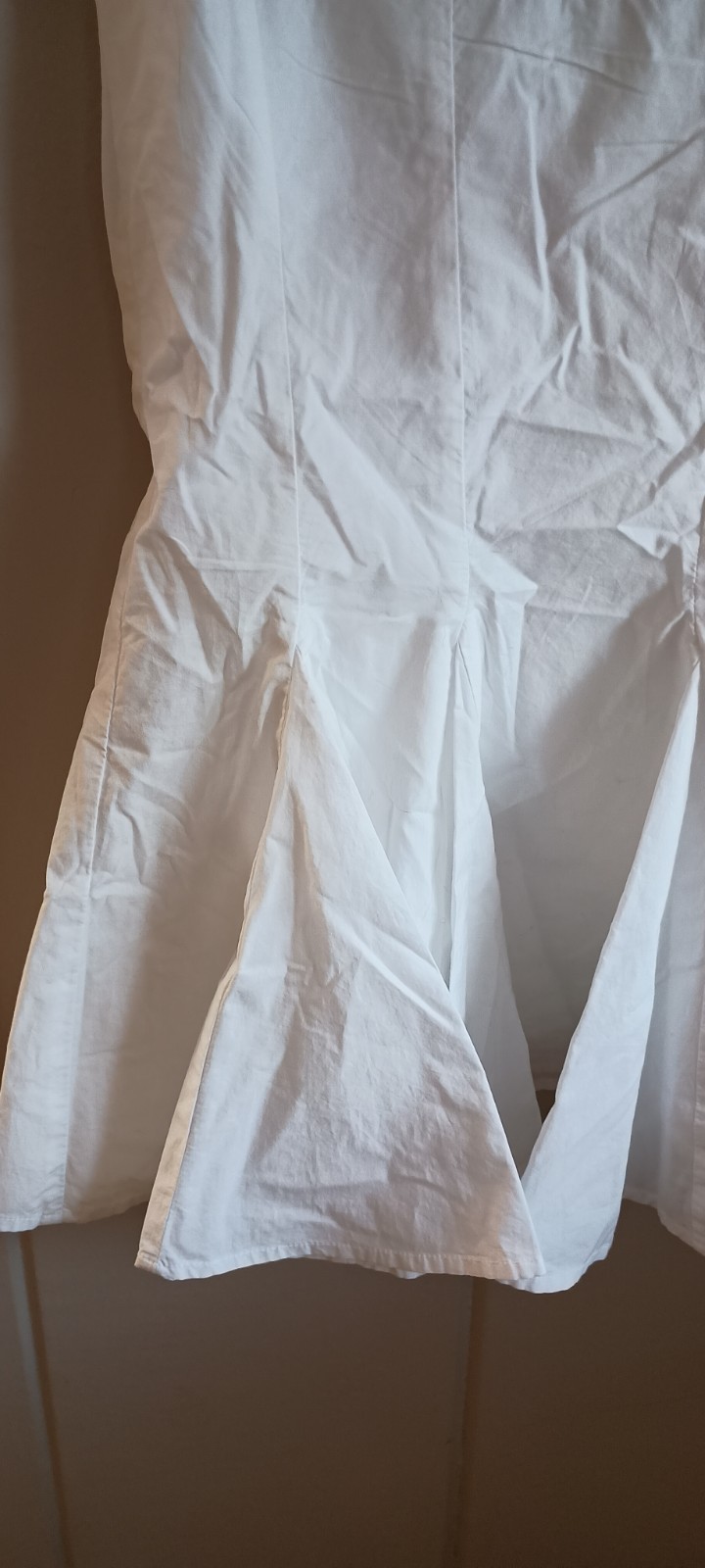 American Eagle White Cotton Pleated Mini Dress XXS NWOT