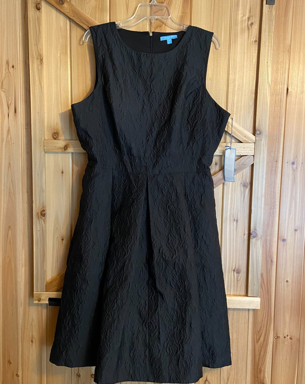 Draper James RSVP Black Sleeveless A-Line Dress Back Zipper Sz.XL NWT