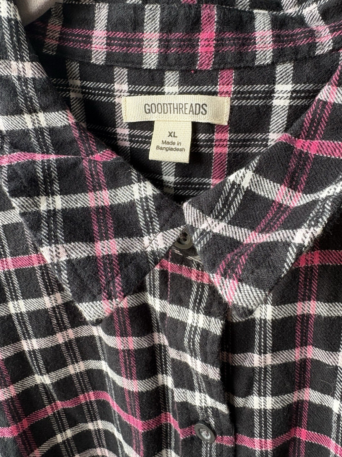 Goodthreads Women’s Brushed Flannel Relaxed-Fit Belted Shirt Dress, XL