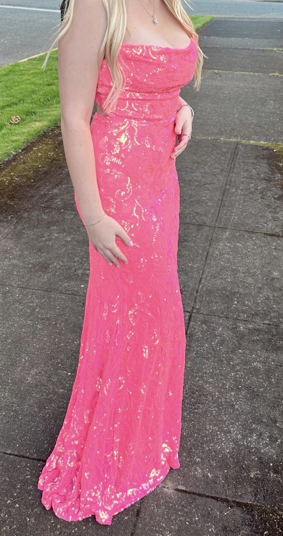 Women’sWindsor Sequin Long Gown Strapless Sweetheart Side Slit Solid Formal prom