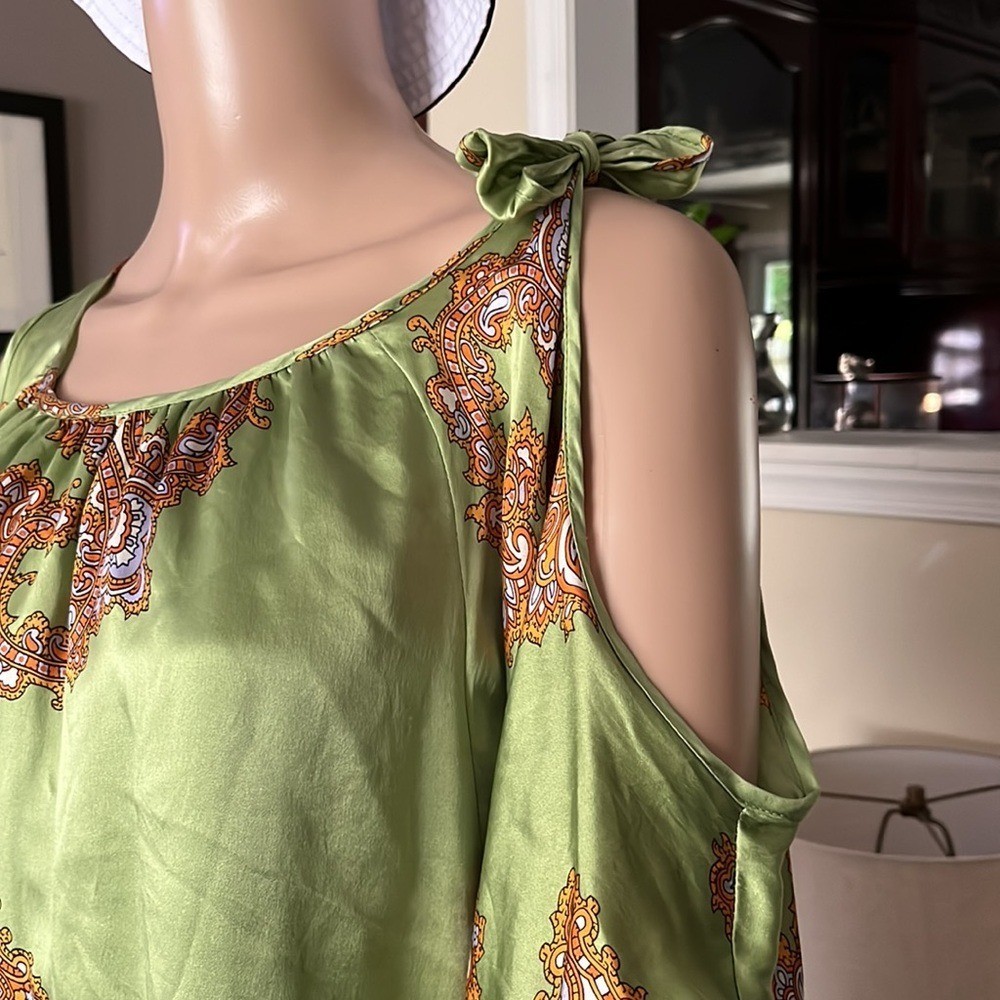 Voom Silk Pullover Cold Shoulder Dress
