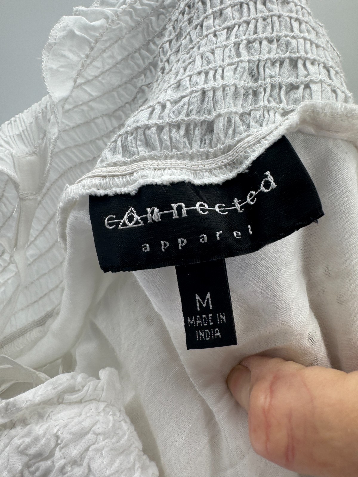 VTG Y2K Connected Apparel Cottagecore Midi Dress Medium Babydoll Tier Layer Mesh